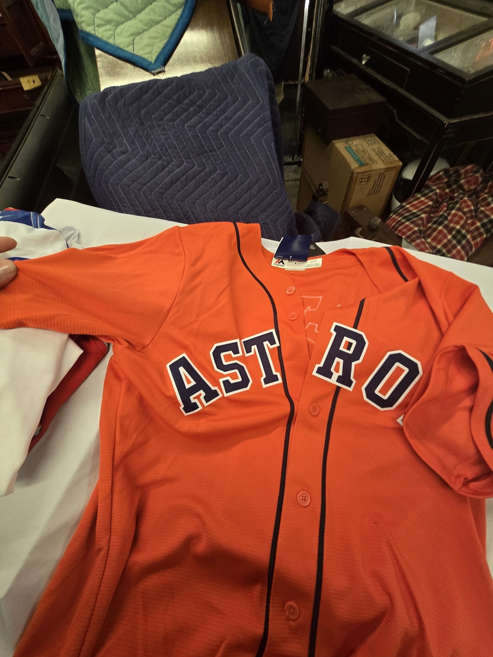 Majestic Orange Houston Baseball Jersey Altruve New With Tags #27 Sz SMALL